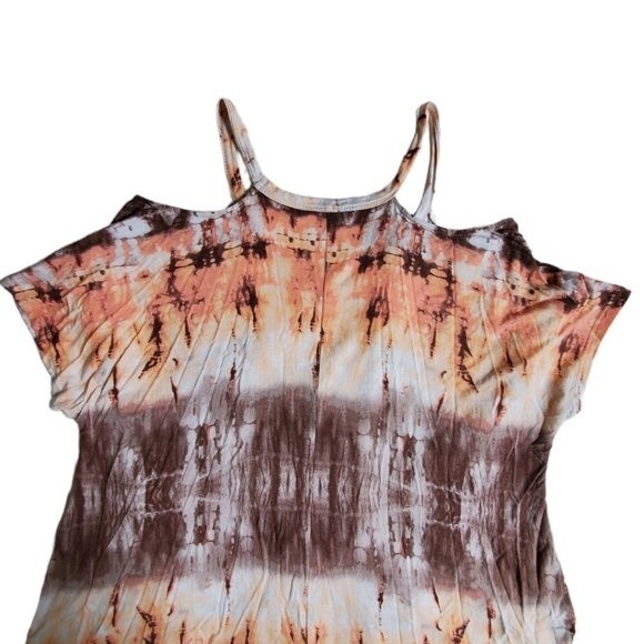 1.4.3. Story by Line Up Women's Short Sleeve Tye Dye Top Size M - Picture 4 of 10